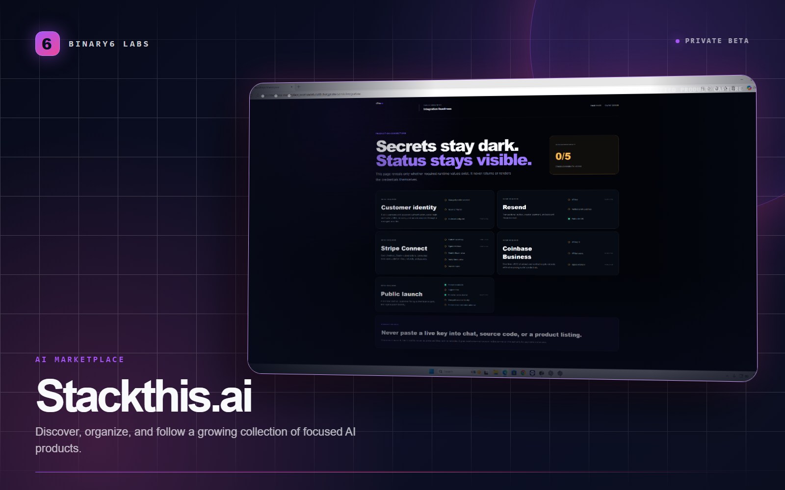 Stackthis.ai product cover featuring its marketplace operations interface